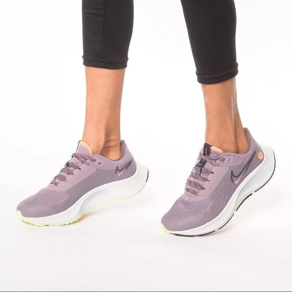 Nike air zoom Pegasus 38 shield running shoes in purple smoke - Picture 8 of 8